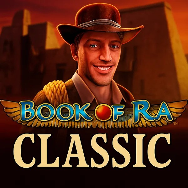 Book of Ra Classic logo by Novomatic at BetOnRed Casino