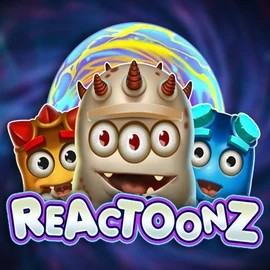 Slots logo of Reactoonz from Play'n GO at BetOnRed Casino