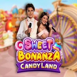 Sweet Bonanza Candy Land Live slot logo by Pragmatic Play at BetOnRed Casino